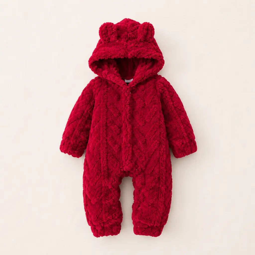 Cloud Overall - Warmer Baby Overall mit Kapuze