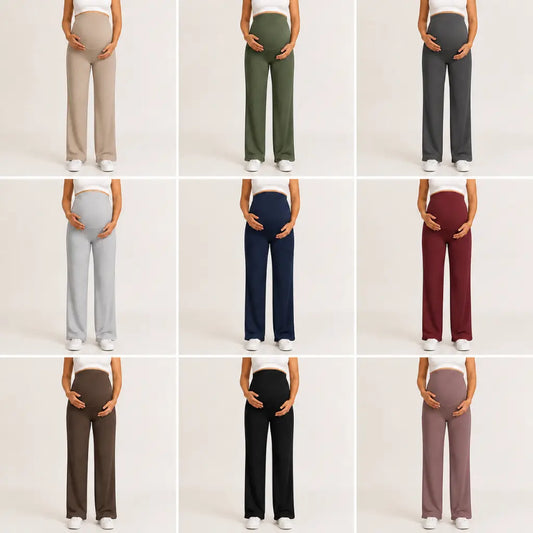 Comfort – Umstandshose mit Bauchstütze & weitem Bein