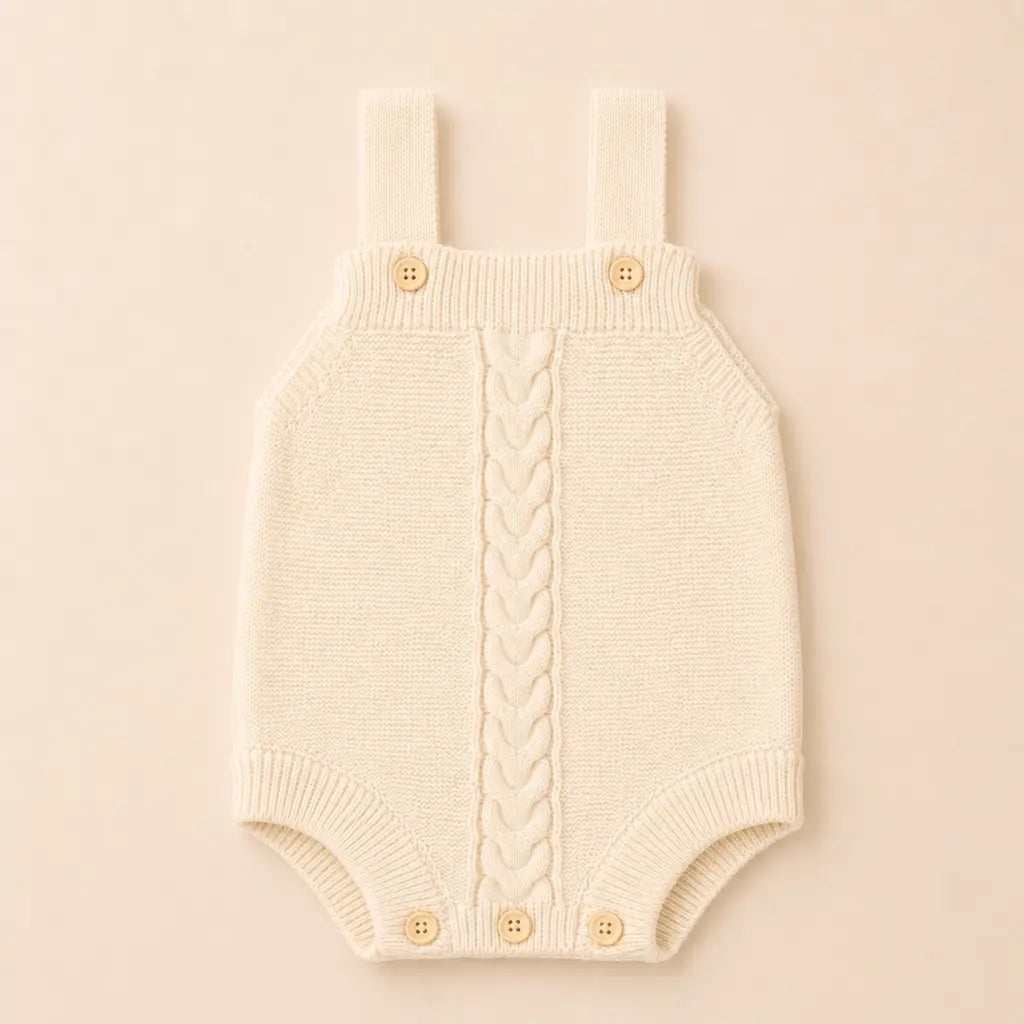 Elio Strampler - Gestrickter Baby Strampler