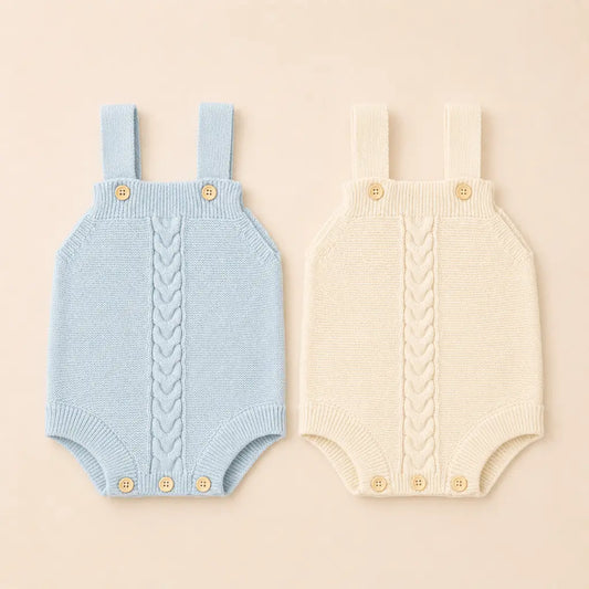 Elio Strampler - Gestrickter Baby Strampler