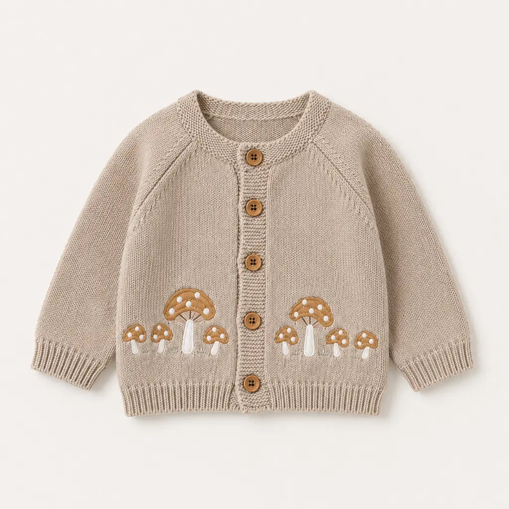 Milo Cardigan - Gestrickter Baby Cardigan aus 100% Baumwolle