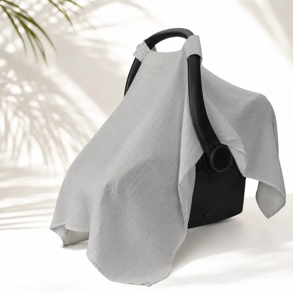 Airy Cover - Atmungsaktiver Babyschalen-Schutz aus 100% Baumwolle
