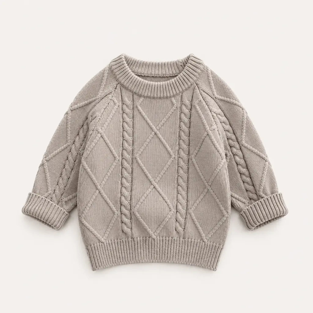 Autumn Knit Sweater aus 100% Baumwolle