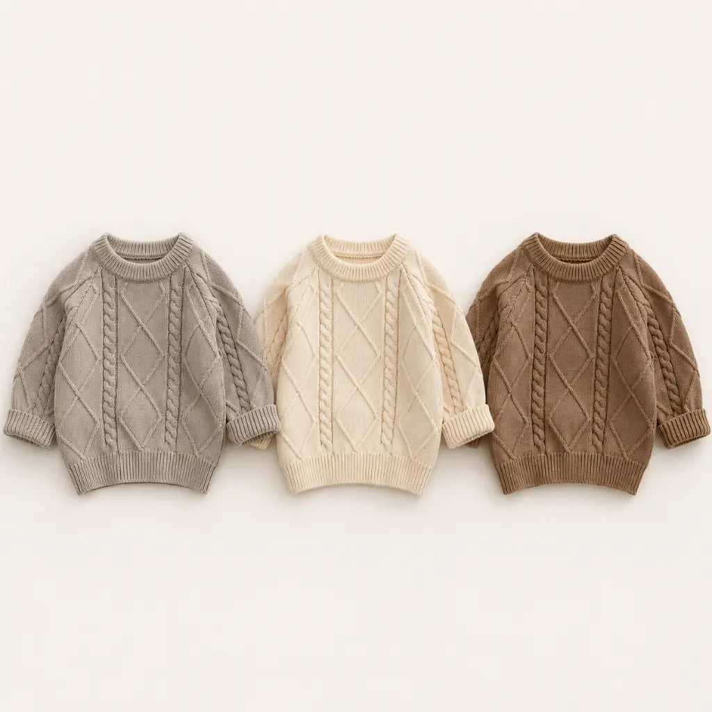 Autumn Knit Sweater aus 100% Baumwolle