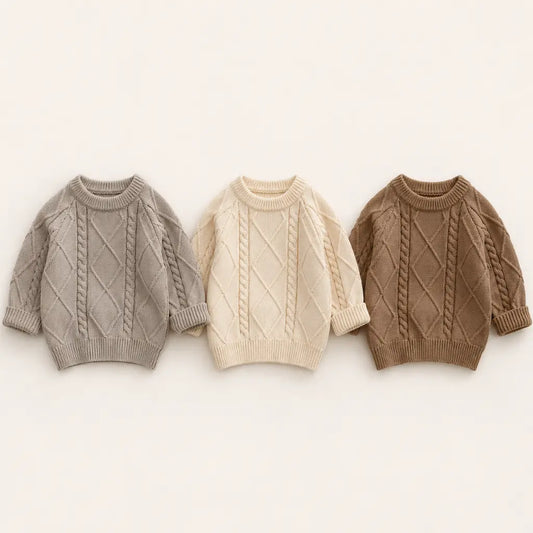 Autumn Knit Sweater aus 100% Baumwolle