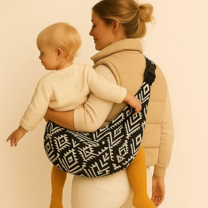 CozyCarry AztecBlack - Ergonomische Babytrage