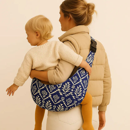 CozyCarry AztecBlue - Ergonomische Babytrage
