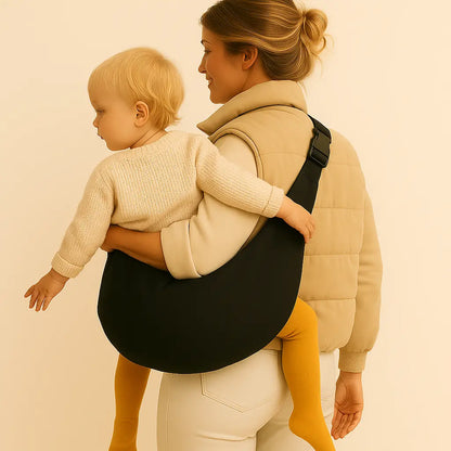 CozyCarry Noir - Ergonomische Babytrage