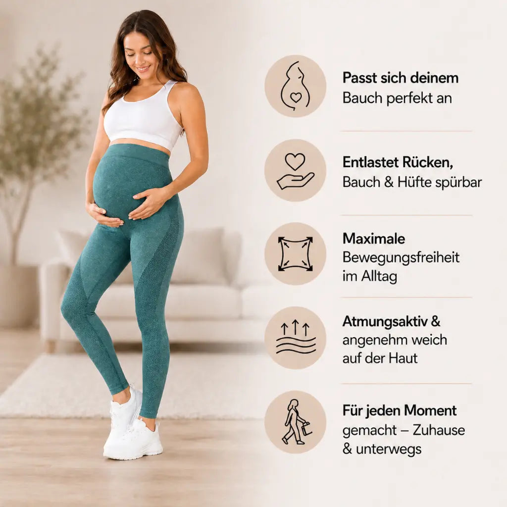 Balance – High-Waist Umstandsleggings mit Bauchstütze