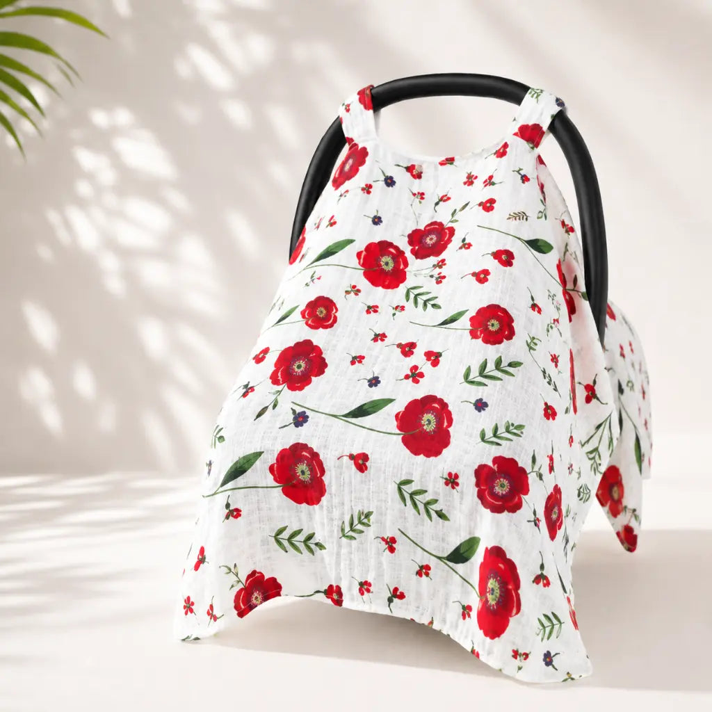 Breeze Cover - Atmungsaktiver Babyschalen-Schutz aus 100% Baumwolle