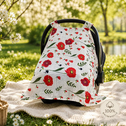 Breeze Cover - Atmungsaktiver Babyschalen-Schutz aus 100% Baumwolle