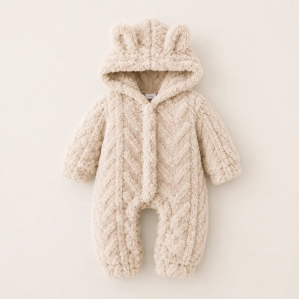 Cloud Overall - Warmer Baby Overall mit Kapuze