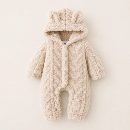 Cloud Overall - Warmer Baby Overall mit Kapuze
