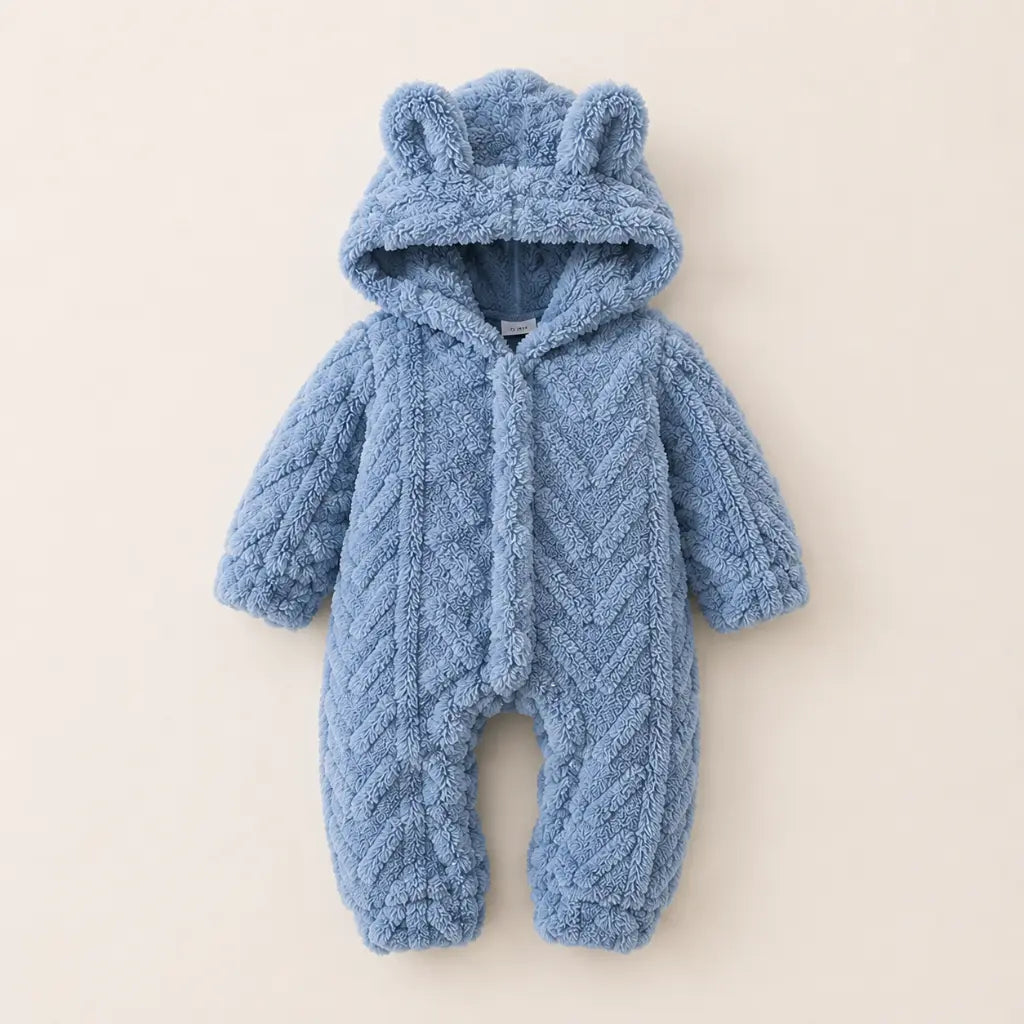Cloud Overall - Warmer Baby Overall mit Kapuze
