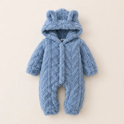 Cloud Overall - Warmer Baby Overall mit Kapuze