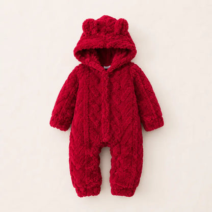 Cloud Overall - Warmer Baby Overall mit Kapuze