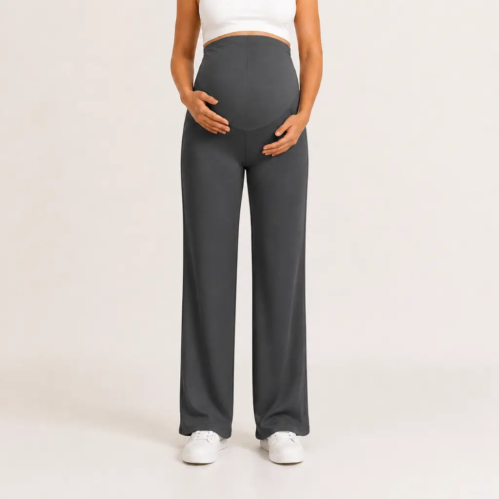 Comfort – Umstandshose mit Bauchstütze & weitem Bein