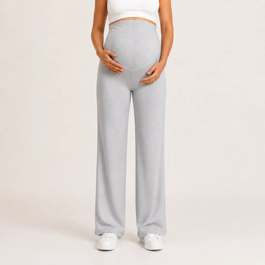 Comfort – Umstandshose mit Bauchstütze & weitem Bein