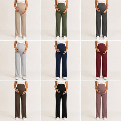 Comfort – Umstandshose mit Bauchstütze & weitem Bein