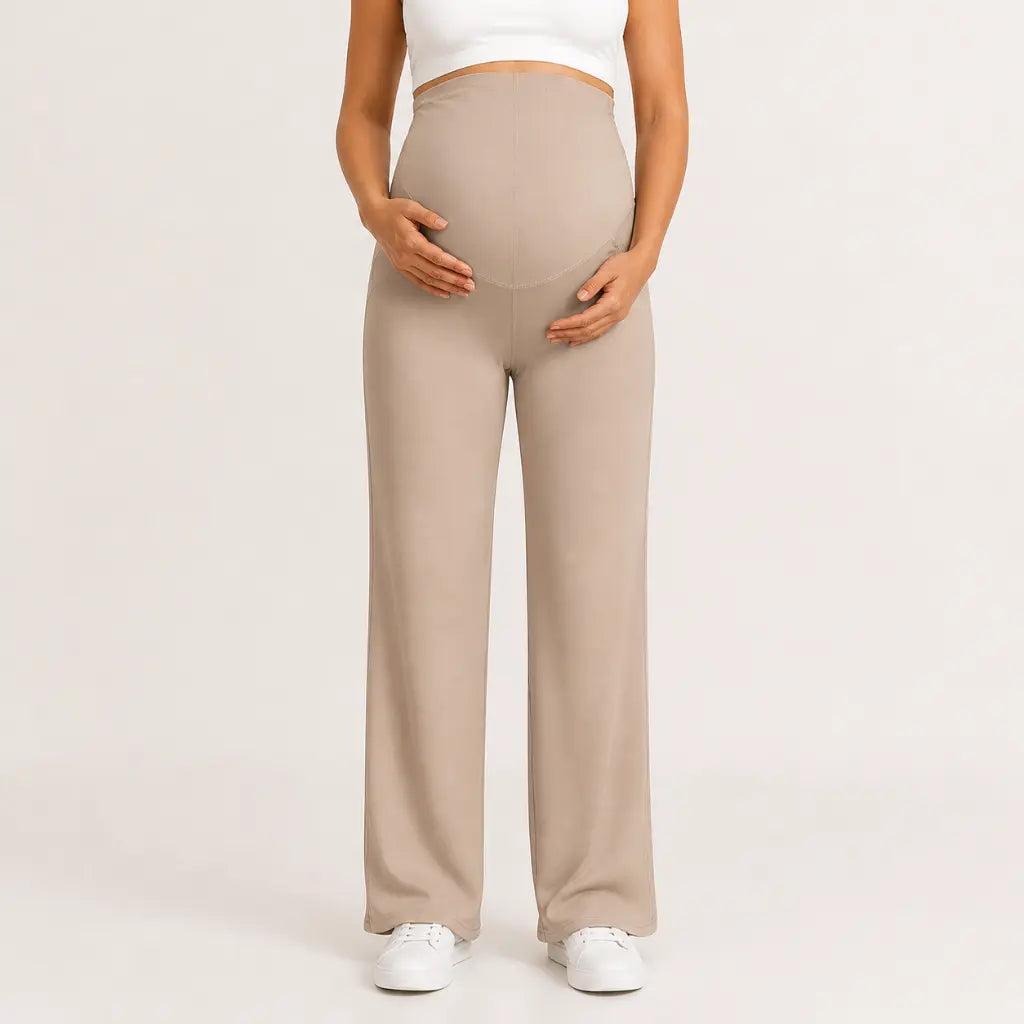 Comfort – Umstandshose mit Bauchstütze & weitem Bein