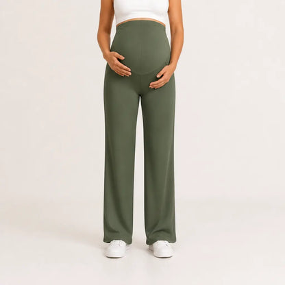 Comfort – Umstandshose mit Bauchstütze & weitem Bein