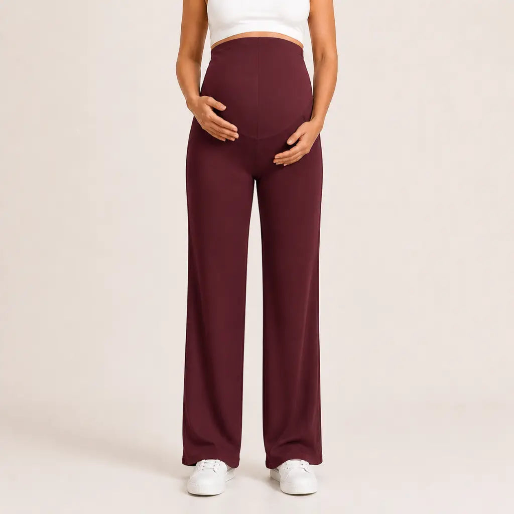 Comfort – Umstandshose mit Bauchstütze & weitem Bein