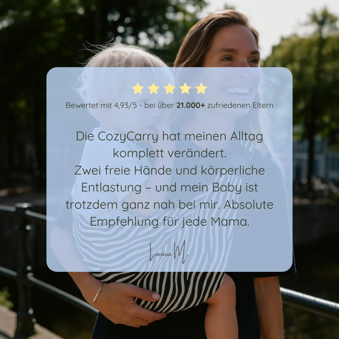 CozyCarry Teddy - Ergonomische Babytrage