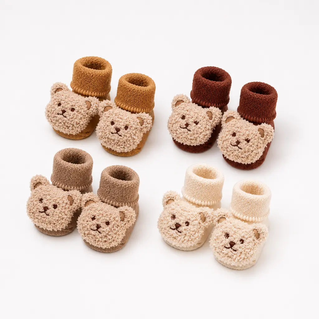 Cubby Socks - Warme Babysocken mit Teddy-Motiv