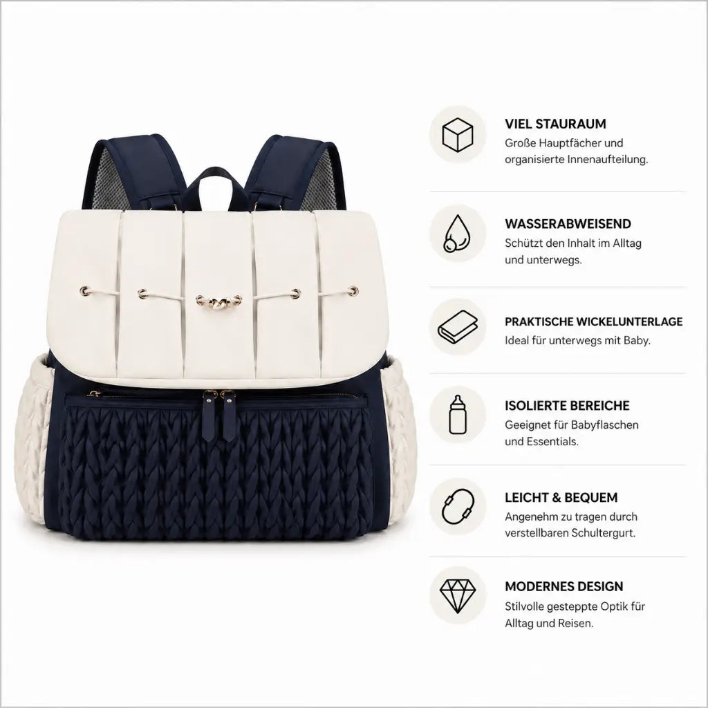 MomiBag Daily - Mama Bag mit viel Stauraum für unterwegs