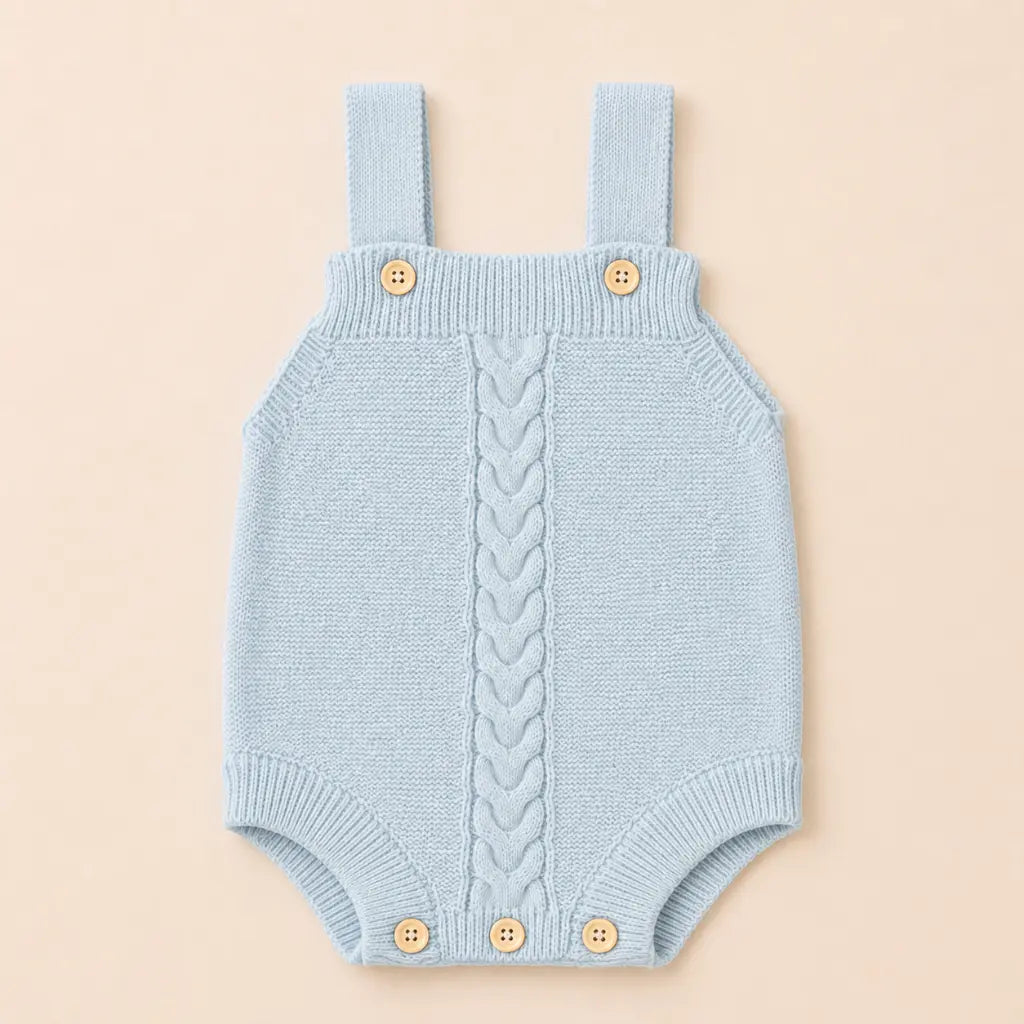 Elio Strampler - Gestrickter Baby Strampler