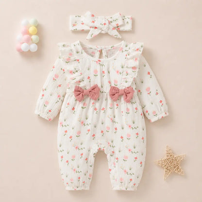 Flora Mädchen Overall aus 100% Baumwolle