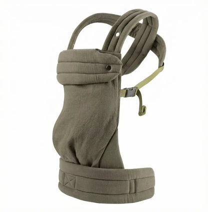 Needella Babytrage Huggle Olivgrün – Ansicht der ergonomischen Babytrage