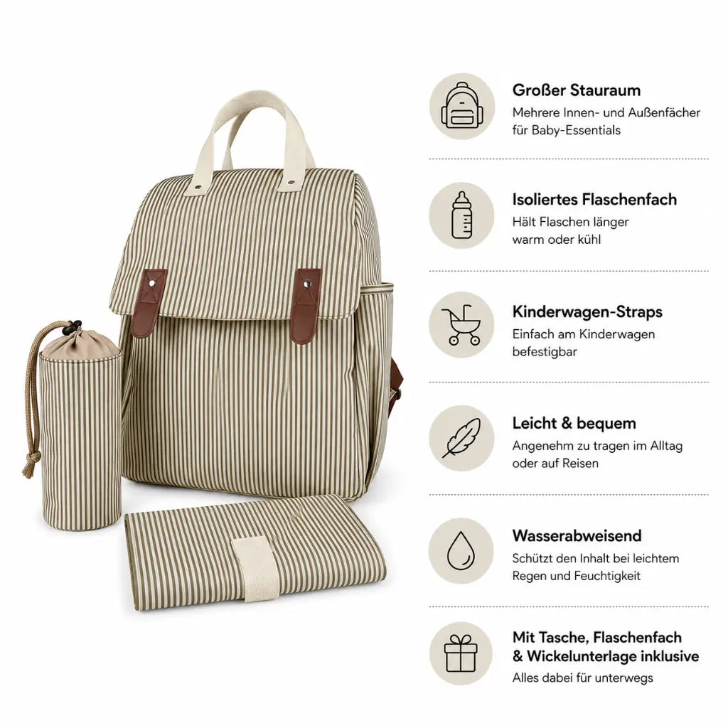MomiBag Journey - Große Mama Bag für entspannte Tage unterwegs
