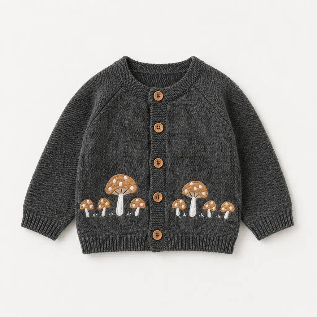 Milo Cardigan - Gestrickter Baby Cardigan aus 100% Baumwolle