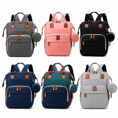 MomiBag Move - Moderner Wickelrucksack für Alltag & Reisen