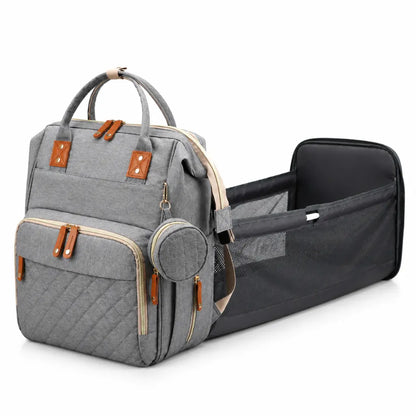 MomiBag Move - Moderner Wickelrucksack für Alltag & Reisen