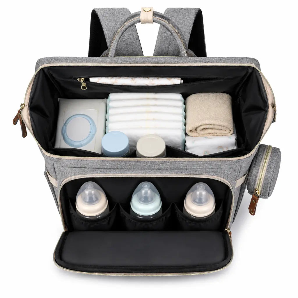 MomiBag Move - Moderner Wickelrucksack für Alltag & Reisen
