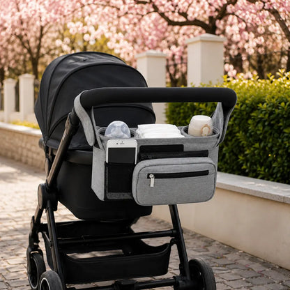 Pocket (unifarben) – Kinderwagen Organizer für unterwegs