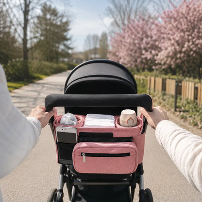 Pocket (unifarben) – Kinderwagen Organizer für unterwegs