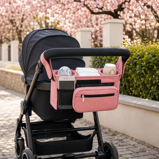 Pocket (unifarben) – Kinderwagen Organizer für unterwegs