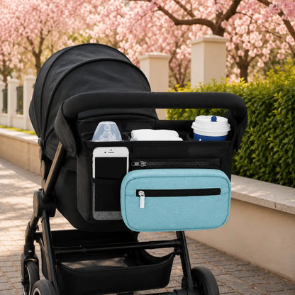 Pocket (unifarben) – Kinderwagen Organizer für unterwegs