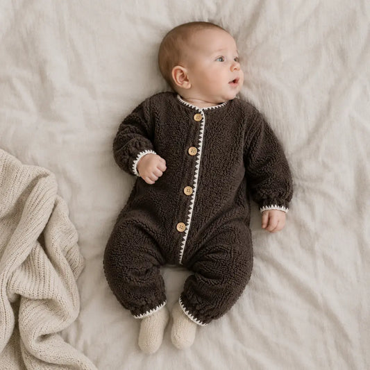Teddy Overall - Warmer Baby Overall aus Fleece
